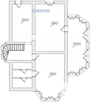 Коттедж 214м², 3-этажный, участок 33 сот.
