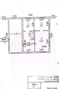 Дом 32м², 1-этажный, участок 6 сот.