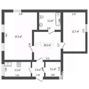 Дом 60м², 1-этажный, участок 15 сот.