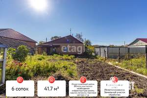 Дом 96м&sup2;, 1-этажный, участок 6 сот.  