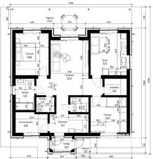 Коттедж 133м², 1-этажный, участок 10 сот.  