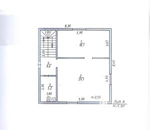 Коттедж 105м&sup2;, 2-этажный, участок 9 сот.  