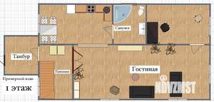 Коттедж 172м², 2-этажный, участок 6 сот.  