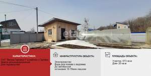 Дача 20м², 1-этажный, участок 7 сот.  