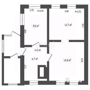 Дом 38м&sup2;, 1-этажный, участок 8 сот.  