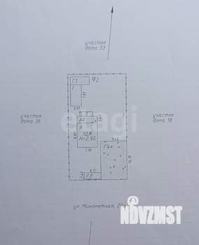 Дом 54м&sup2;, 1-этажный, участок 8 сот.  