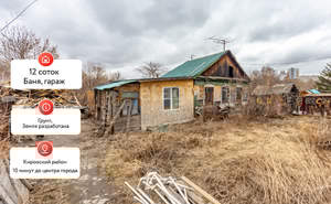 Дом 39м², 1-этажный, участок 12 сот.  