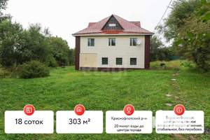 Дом 303м², 3-этажный, участок 18 сот.  