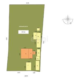 Дом 41м&sup2;, 1-этажный, участок 15 сот.  