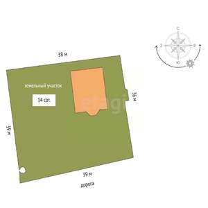 Дом 271м&sup2;, 2-этажный, участок 14 сот.  