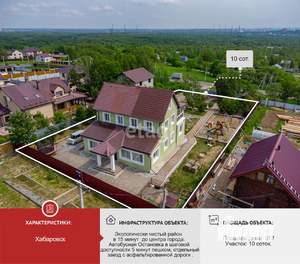 Дом 312м&sup2;, 3-этажный, участок 20 сот.  