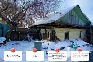 Дом 31м&sup2;, 1-этажный, участок 5 сот.  