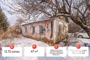 Дом 47м&sup2;, 1-этажный, участок 13 сот.  