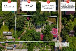 Дом 32м&sup2;, 2-этажный, участок 8 сот.  