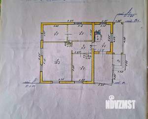 Дом 54м&sup2;, 1-этажный, участок 8 сот.  