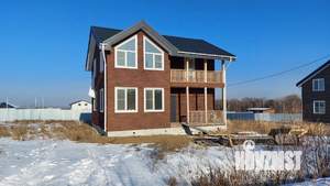 Коттедж 122м&sup2;, 2-этажный, участок 9 сот.  