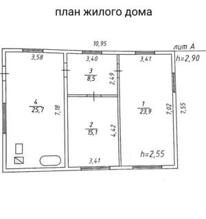 Дом 75м², 1-этажный, участок 13 сот.  
