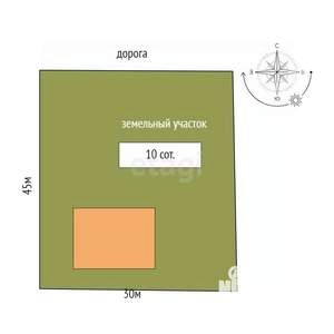 Дом 450м², 3-этажный, участок 10 сот.  