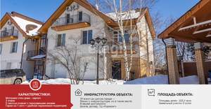 Дом 225м², 3-этажный, участок 5 сот.  
