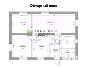 Дом 90м², 1-этажный, участок 6 сот.  
