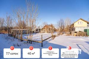 Дом 40м&sup2;, 1-этажный, участок 8 сот.  