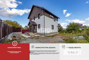Дом 160м², 2-этажный, участок 7 сот.  