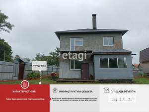 Дом 161м², 3-этажный, участок 10 сот.  