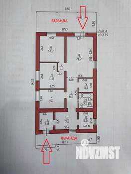 Дом 91м², 1-этажный, участок 10 сот.  