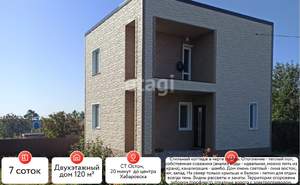 Дом 120м², 2-этажный, участок 7 сот.  