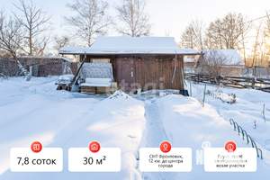Дом 30м&sup2;, 1-этажный, участок 8 сот.  