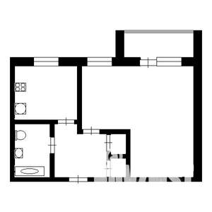 1-к квартира, на длительный срок, 36м2, 1/5 этаж