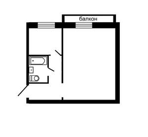 1-к квартира, на длительный срок, 31м2, 5/6 этаж