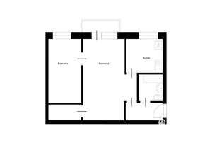 2-к квартира, на длительный срок, 45м2, 5/5 этаж