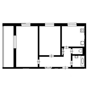 2-к квартира, на длительный срок, 55м2, 6/10 этаж