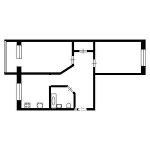 2-к квартира, на длительный срок, 48м2, 2/9 этаж
