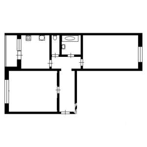 2-к квартира, на длительный срок, 52м2, 6/9 этаж