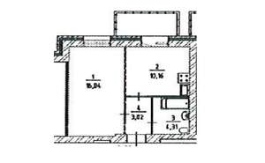 1-к квартира, на длительный срок, 34м2, 9/10 этаж