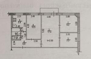 4-к квартира, на длительный срок, 61м2, 5/5 этаж