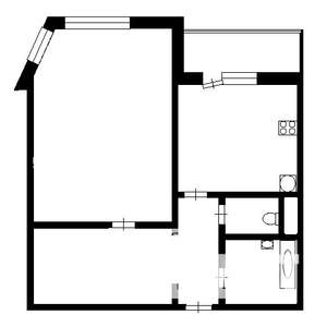 1-к квартира, на длительный срок, 42м2, 9/10 этаж