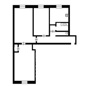 3-к квартира, на длительный срок, 60м2, 3/5 этаж