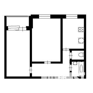2-к квартира, на длительный срок, 53м2, 9/9 этаж