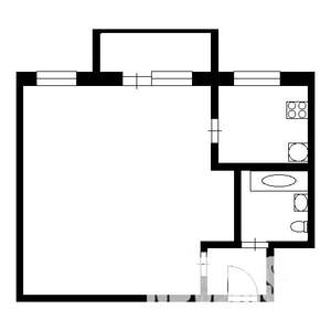 1-к квартира, на длительный срок, 30м2, 3/5 этаж