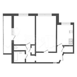 2-к квартира, на длительный срок, 60м2, 6/9 этаж