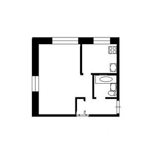 1-к квартира, на длительный срок, 32м2, 5/5 этаж