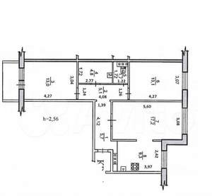 3-к квартира, на длительный срок, 70м2, 2/10 этаж