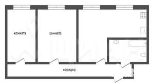 3-к квартира, на длительный срок, 55м2, 1/4 этаж