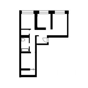 1-к квартира, на длительный срок, 34м2, 4/5 этаж