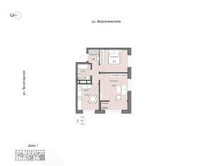2-к квартира, вторичка, 50м2, 20/20 этаж