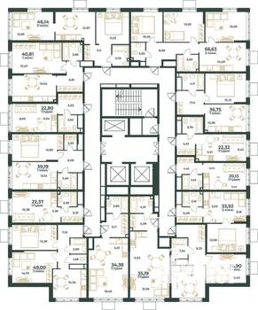 Студия квартира, вторичка, 34м2, 16/24 этаж