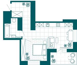 1-к квартира, вторичка, 52м2, 11/23 этаж